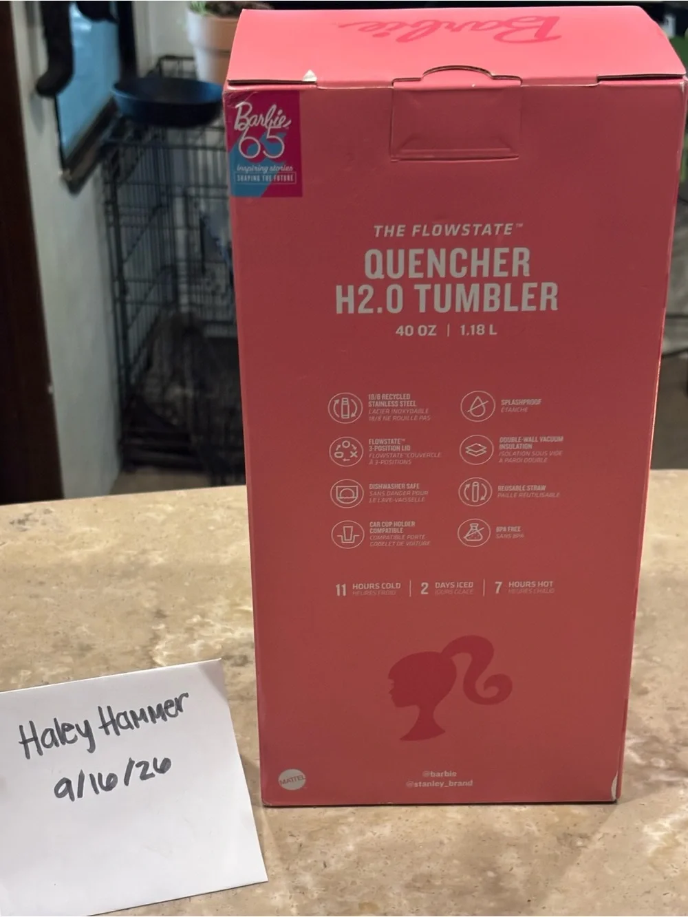 BNIB Limited Edition Barbie x Stanley 40 oz 